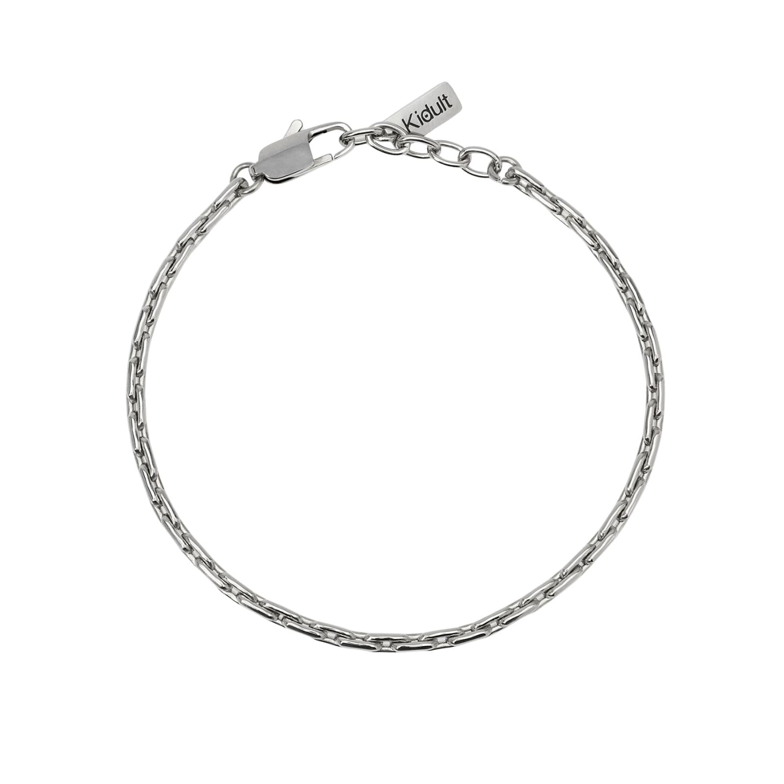 Bracciale Kidult Style in acciaio con maglie allungate uomo 21 cm