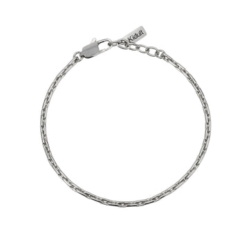 Bracciale Kidult Style in acciaio con maglie allungate uomo 21 cm