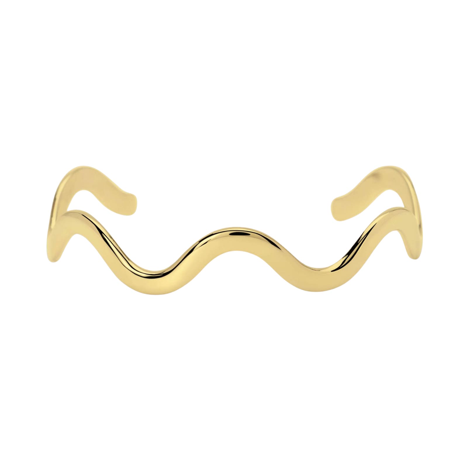 Bracciale Kidult Style in acciaio pvd oro effetto ondulato Rigido