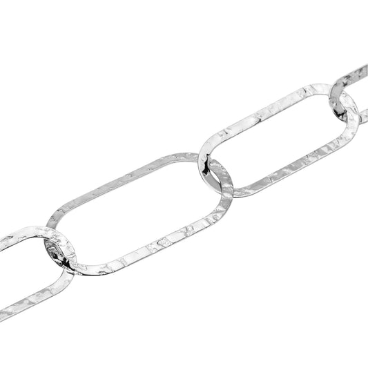Bracciale catena Kidult Style in acciaio maglie allungate 23 cm