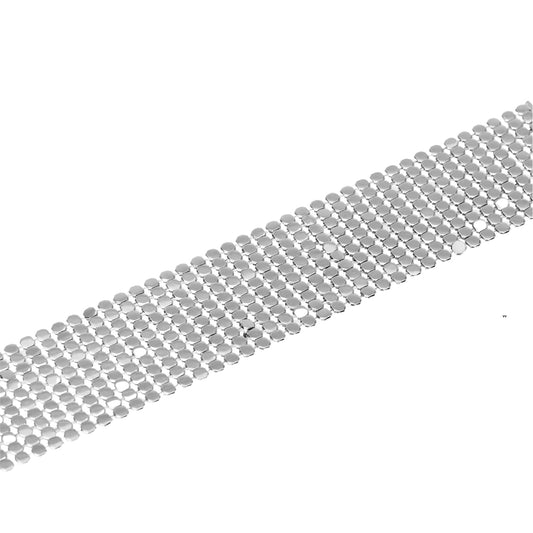 Bracciale Kidult Style in acciaio con maglia disco 19,5 cm