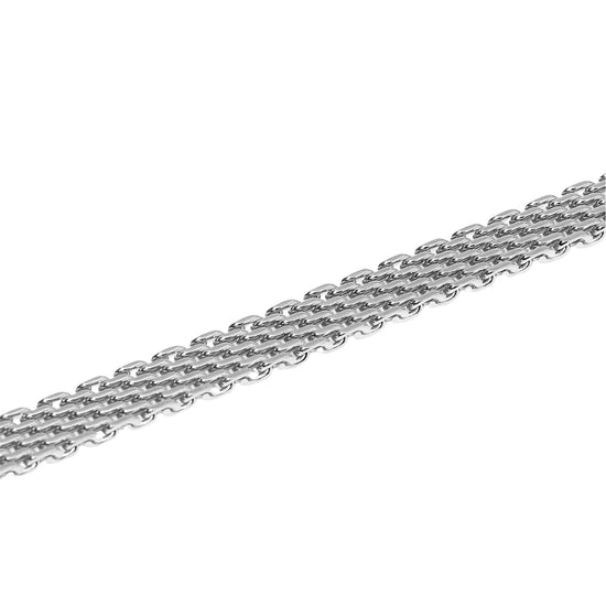 Bracciale Kidult Style in acciaio con catena mesh 19,5 cm