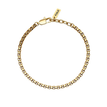 Bracciale catena veneta Kidult Style 57 in acciaio dorato 21 cm