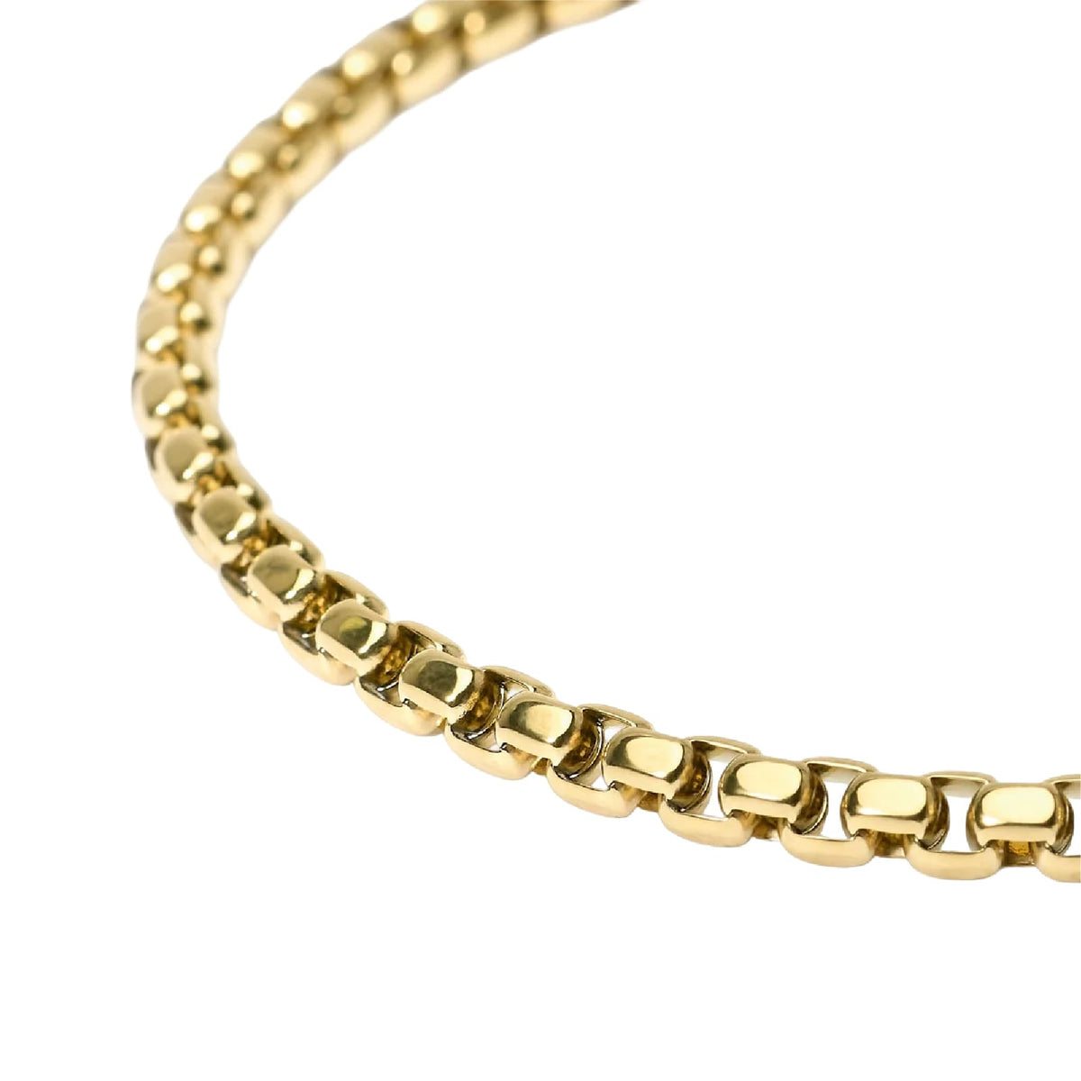 Bracciale catena veneta Kidult Style 57 in acciaio dorato 21 cm