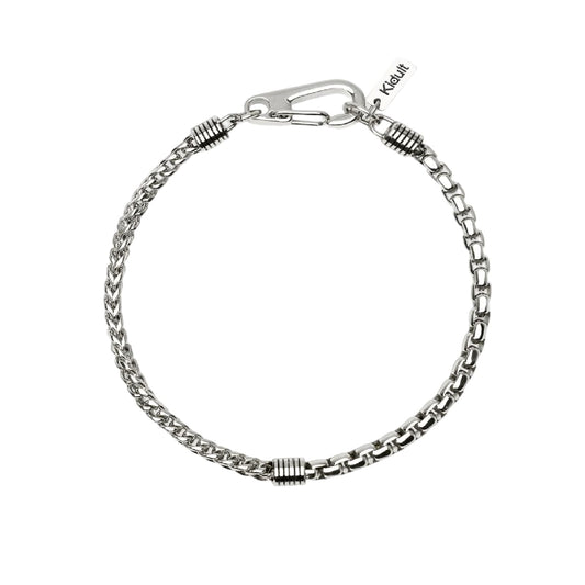 Bracciale catena veneta Kidult Style 62 in acciaio uomo 20 uomo