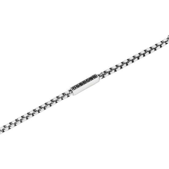Bracciale catena veneta Kidult Style 64 in acciaio cristalli 21 cm