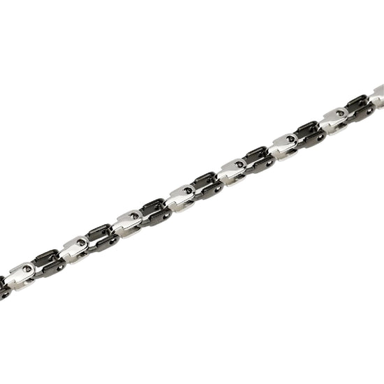 Bracciale catena Kidult Style 61 in acciaio e pvd nero 21 cm