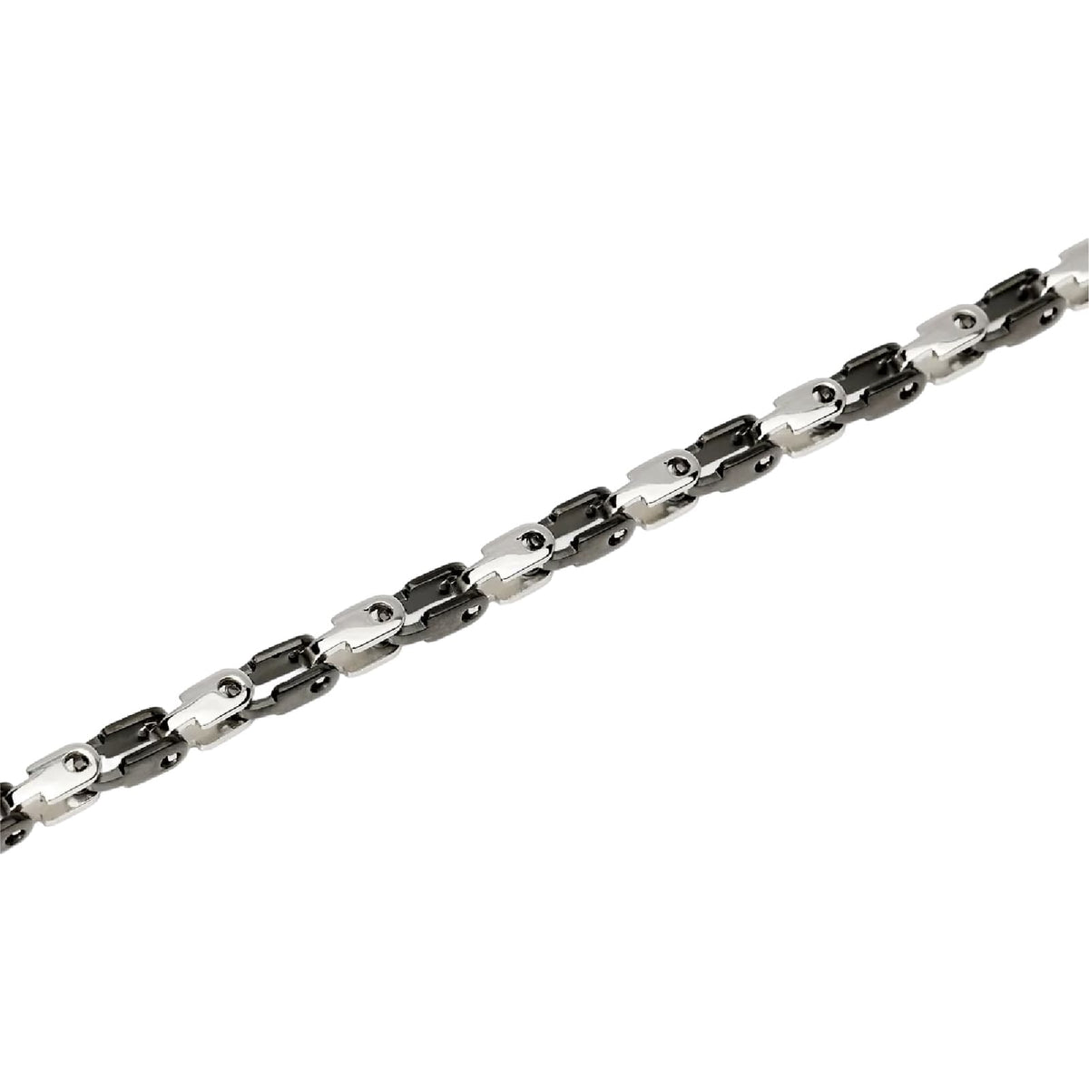 Bracciale catena Kidult Style 61 in acciaio e pvd nero 21 cm