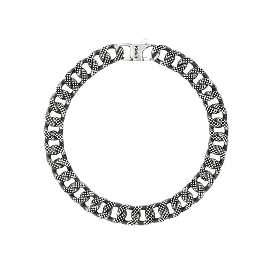 Bracciale catena groumette Kidult Style 43 in acciaio uomo 20 uomo
