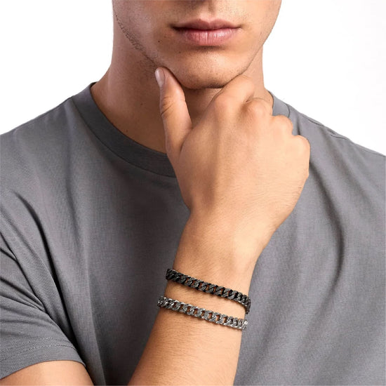 Bracciale catena groumette Kidult Style 43 in acciaio uomo 20 uomo