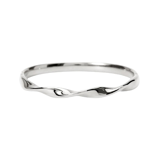 Bracciale bangle rigido Kidult Style 86 in acciaio ritorto Rigido