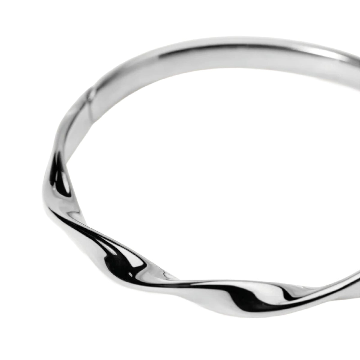 Bracciale bangle rigido Kidult Style 86 in acciaio ritorto Rigido