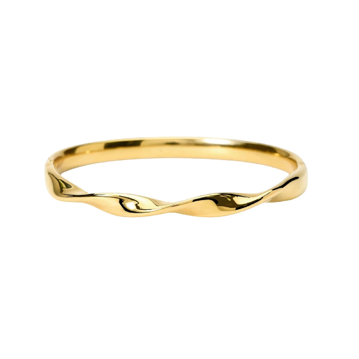 Bracciale bangle rigido Kidult Style 86 in acciaio dorato Rigido