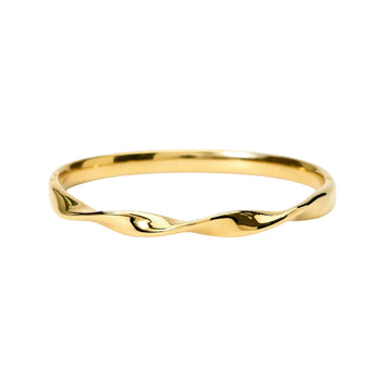 Bracciale bangle rigido Kidult Style 86 in acciaio dorato Rigido