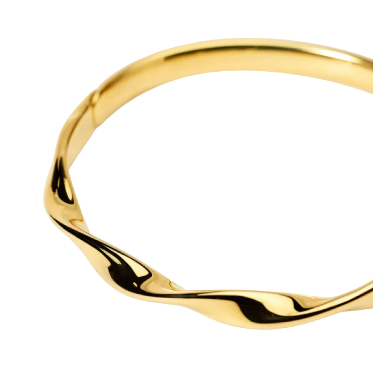 Bracciale bangle rigido Kidult Style 86 in acciaio dorato Rigido