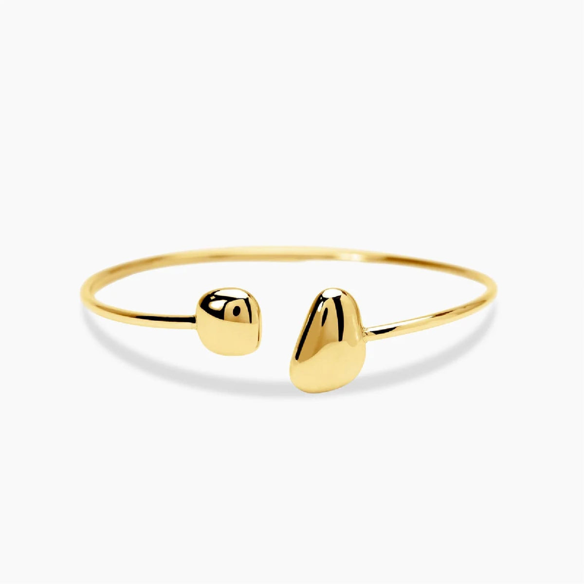 Bracciale aperto rigido Kidult Style 77 in acciaio dorato Rigido