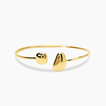 Bracciale aperto rigido Kidult Style 77 in acciaio dorato Rigido