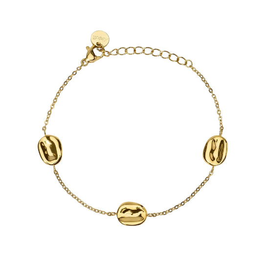 Bracciale catena rolò Kidult Style 46 in acciaio dorato 19 cm