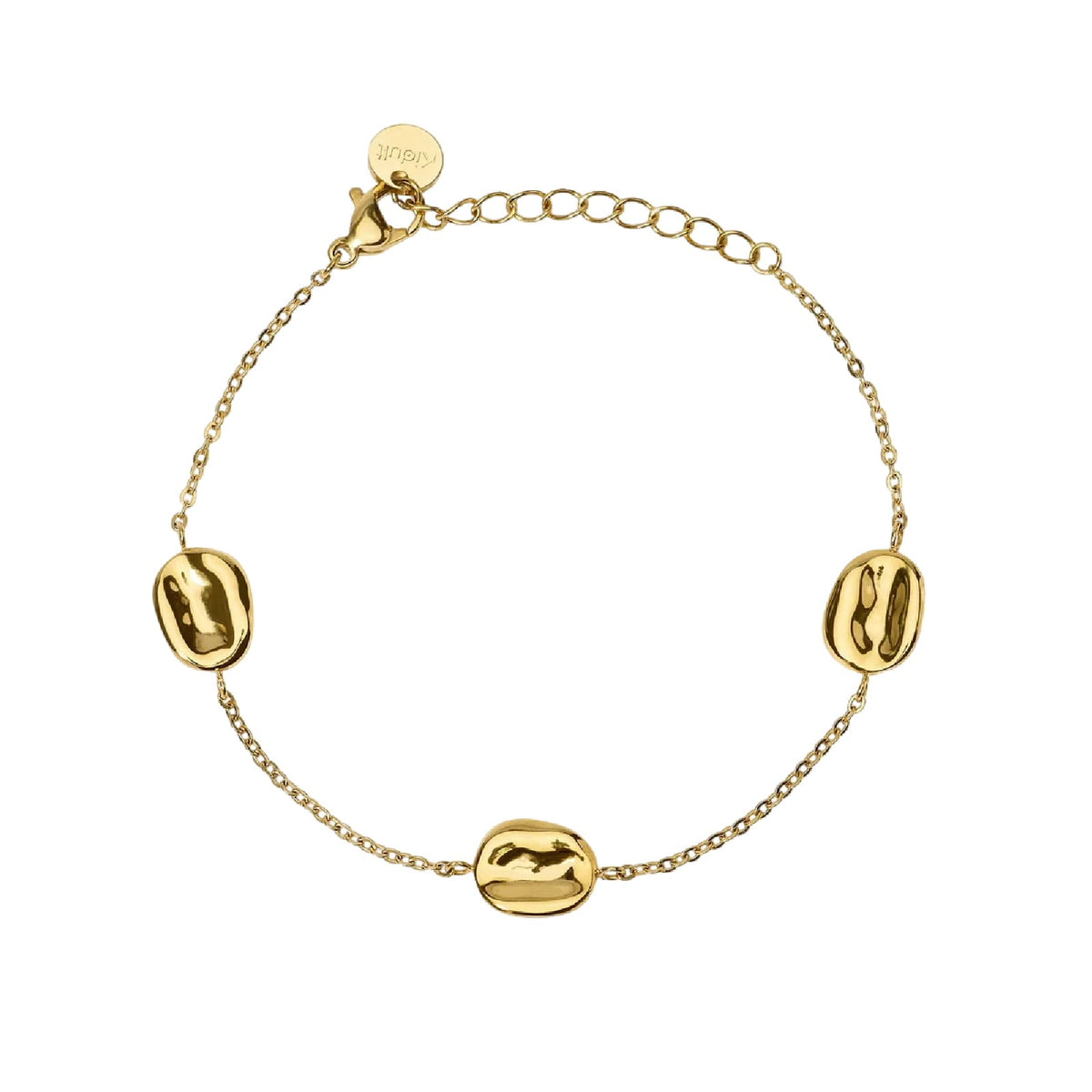 Bracciale catena rolò Kidult Style 46 in acciaio dorato 19 cm