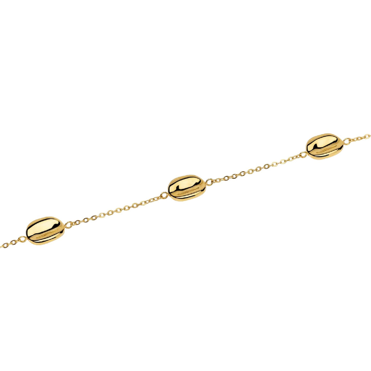 Bracciale catena rolò Kidult Style 46 in acciaio dorato 19 cm