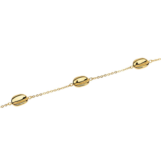 Bracciale catena rolò Kidult Style 46 in acciaio dorato 19 cm