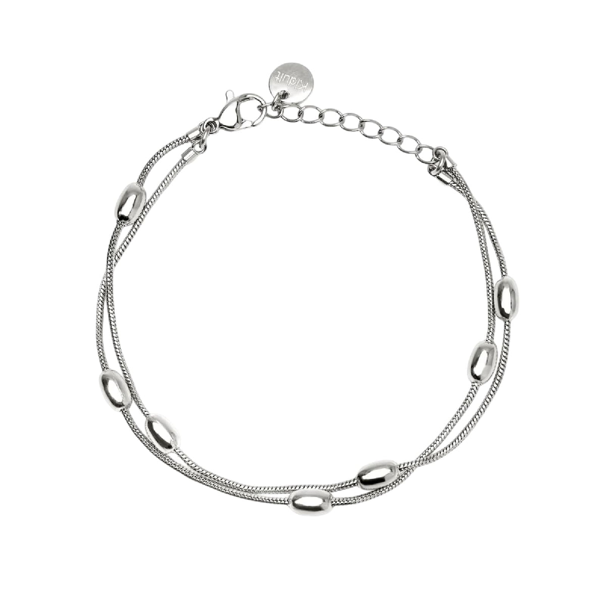 Bracciale catena snake Kidult Style 85 in acciaio ovali 19 cm