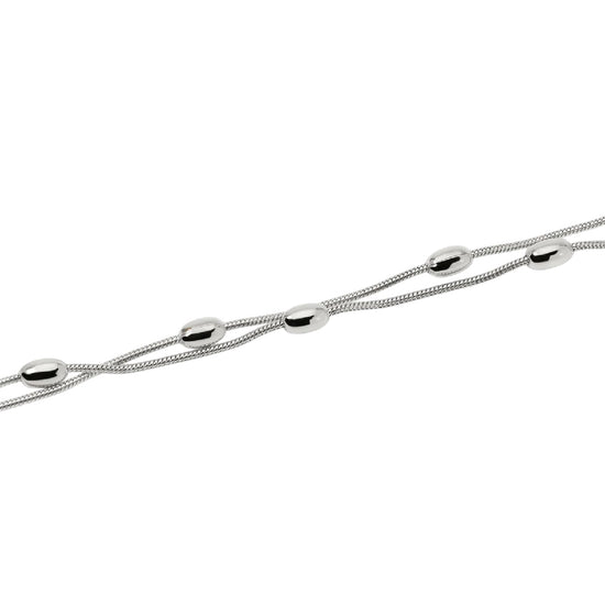 Bracciale catena snake Kidult Style 85 in acciaio ovali 19 cm