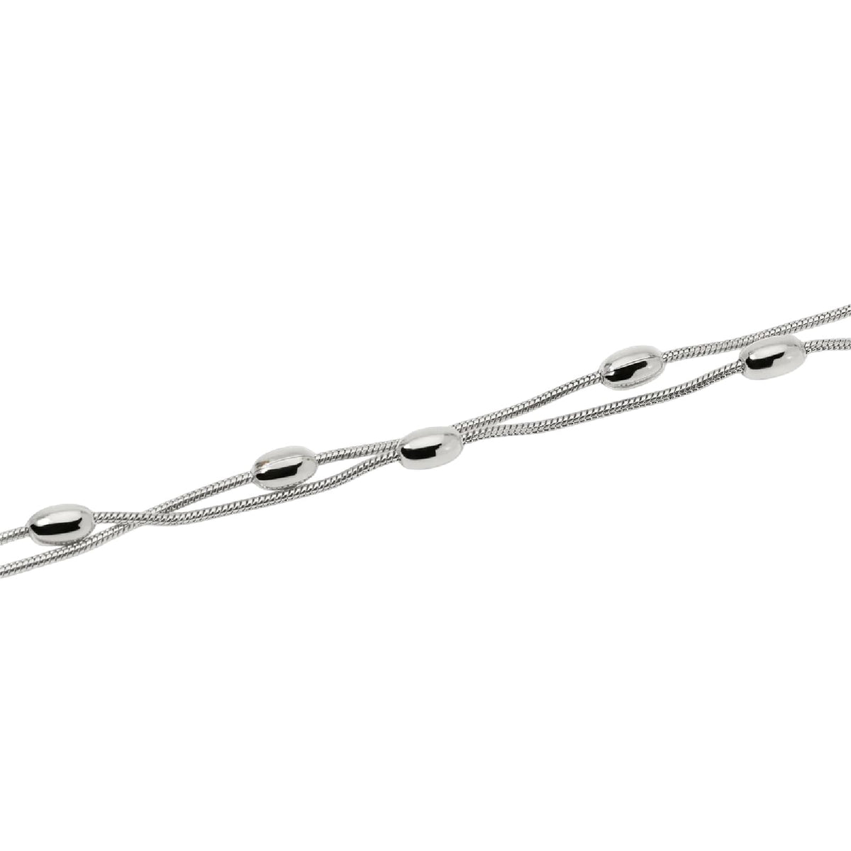 Bracciale catena snake Kidult Style 85 in acciaio ovali 19 cm