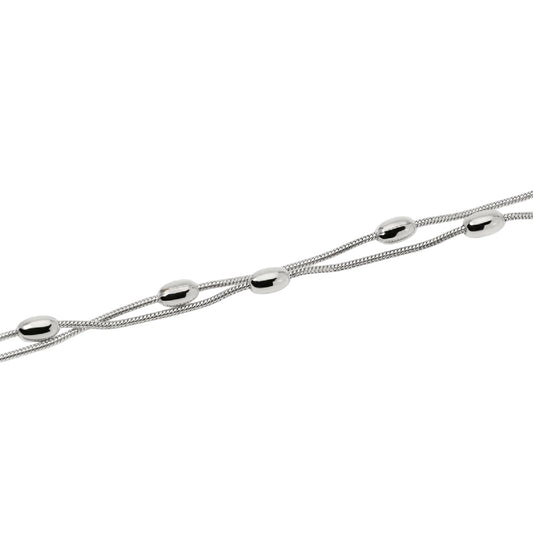 Bracciale catena snake Kidult Style 85 in acciaio ovali 19 cm