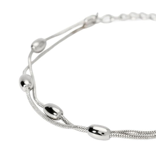 Bracciale catena snake Kidult Style 85 in acciaio ovali 19 cm