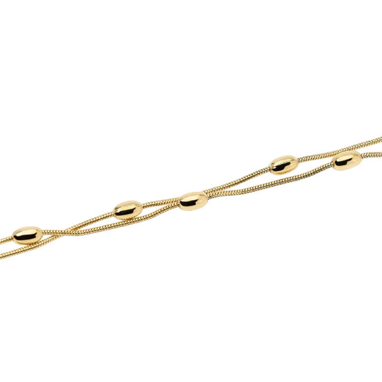 Bracciale catena snake Kidult Style 85 acciaio dorato ovali 19 cm