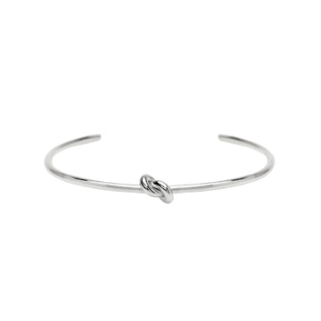 Bracciale aperto rigido Kidult Style 95 in acciaio nodo Rigido