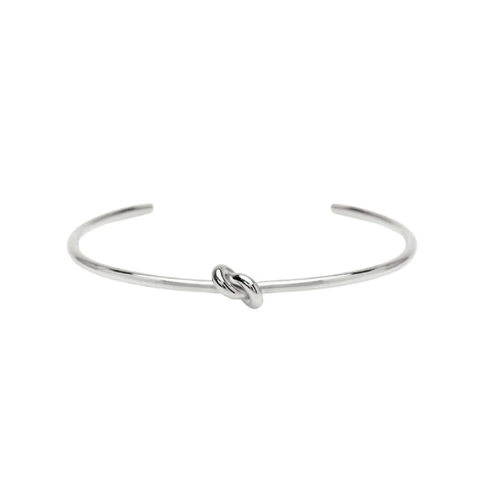 Bracciale aperto rigido Kidult Style 95 in acciaio nodo Rigido