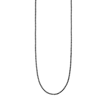 Collana tennis Kidult Style in acciaio cristalli neri da uomo MISURA UNICA