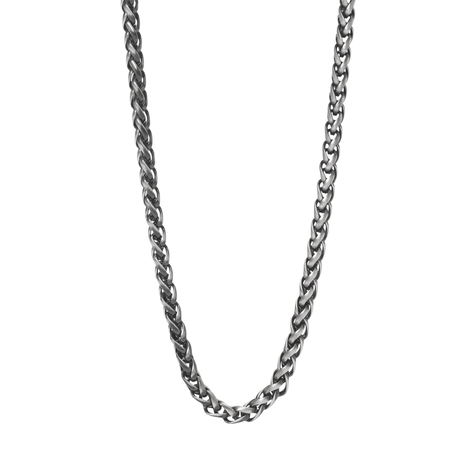 Collana girocollo Kidult Style in acciaio catena spiga da uomo MISURA UNICA
