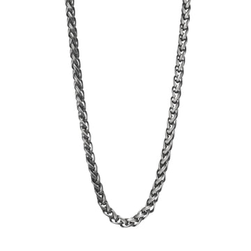 Collana girocollo Kidult Style in acciaio catena spiga da uomo MISURA UNICA