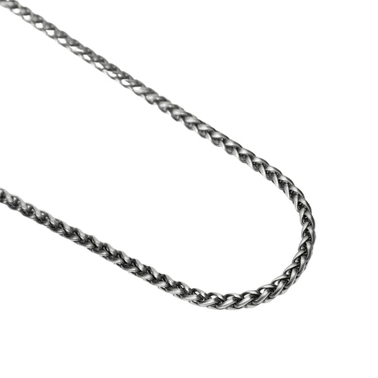 Collana girocollo Kidult Style in acciaio catena spiga da uomo MISURA UNICA