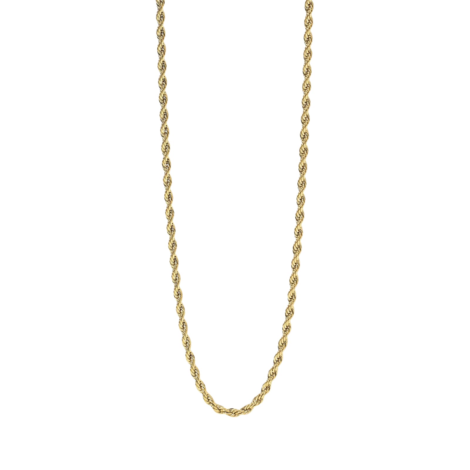 Collana Kidult Style in acciaio pvd oro catena corda da uomo MISURA UNICA