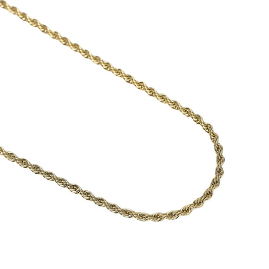 Collana Kidult Style in acciaio pvd oro catena corda da uomo MISURA UNICA