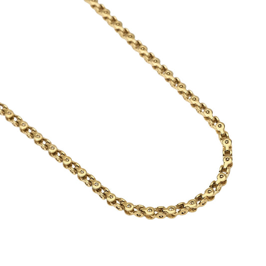 Collana Kidult Style in acciaio dorato e catena fancy uomo MISURA UNICA