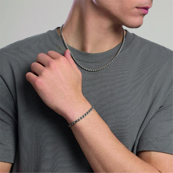 Collana Kidult Style in acciaio con catena cardano da uomo MISURA UNICA