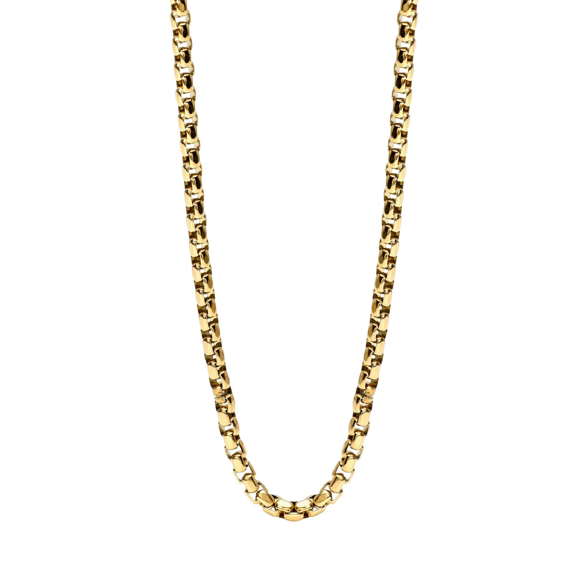 Collana catena veneta Kidult Style 57 in acciaio pvd oro MISURA UNICA