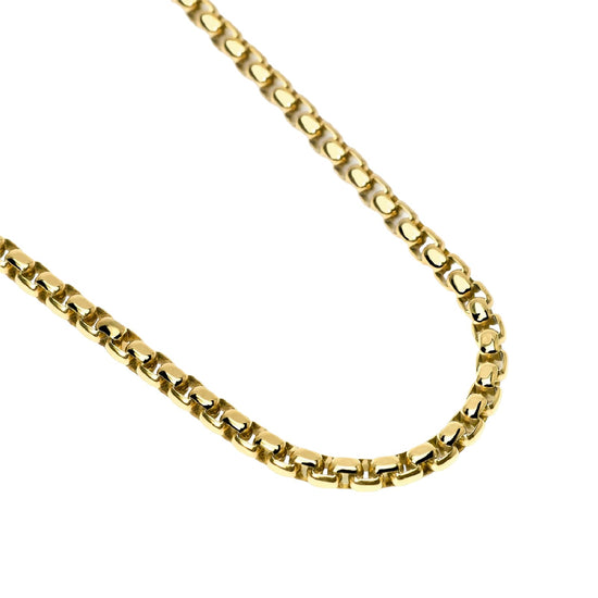 Collana catena veneta Kidult Style 57 in acciaio pvd oro MISURA UNICA