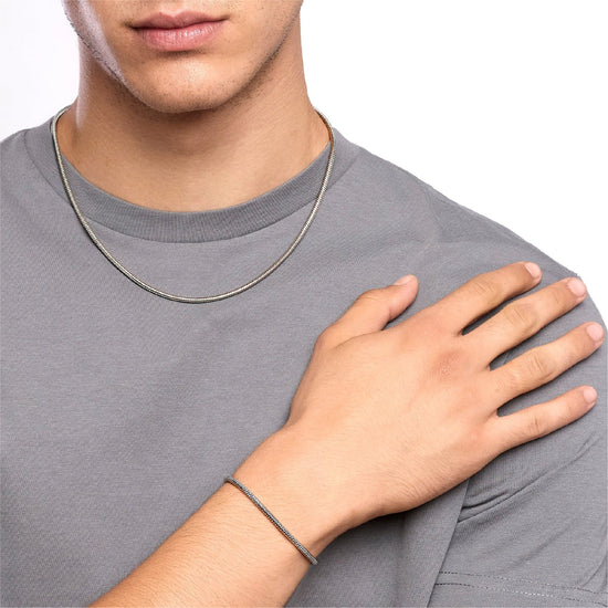 Collana catena snake Kidult Style 59 in acciaio da uomo MISURA UNICA