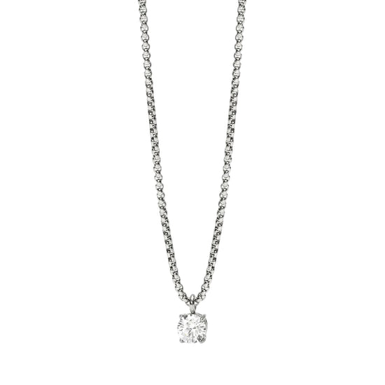 Collana catena veneta Kidult Style 53 in acciaio zircone MISURA UNICA