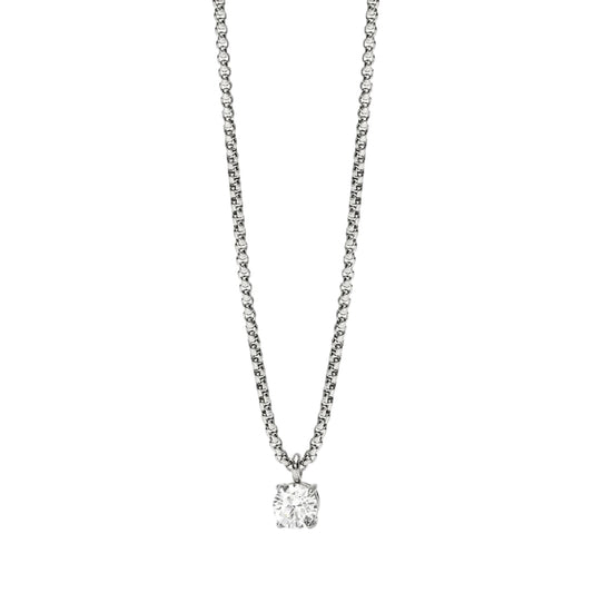 Collana catena veneta Kidult Style 53 in acciaio zircone MISURA UNICA