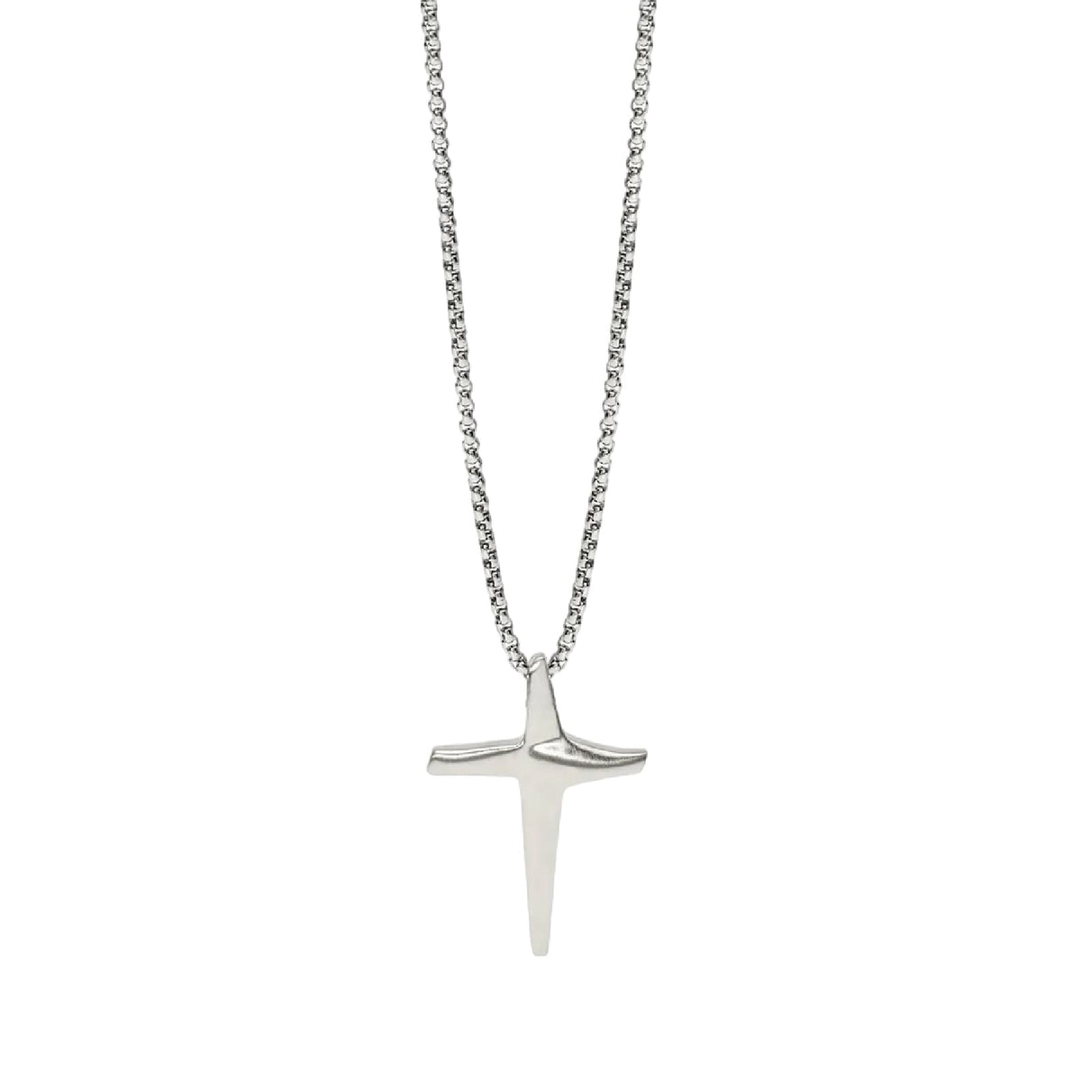 Collana catena veneta Kidult Style 01 in acciaio croce MISURA UNICA