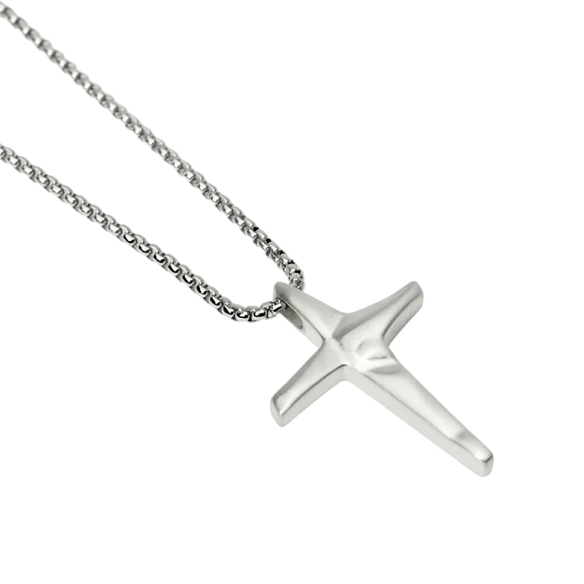 Collana catena veneta Kidult Style 01 in acciaio croce MISURA UNICA