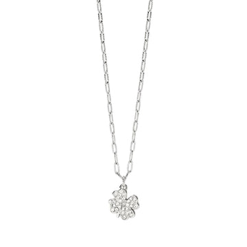 Collana catena fancy Kidult Style 99 in acciaio quadrifoglio MISURA UNICA