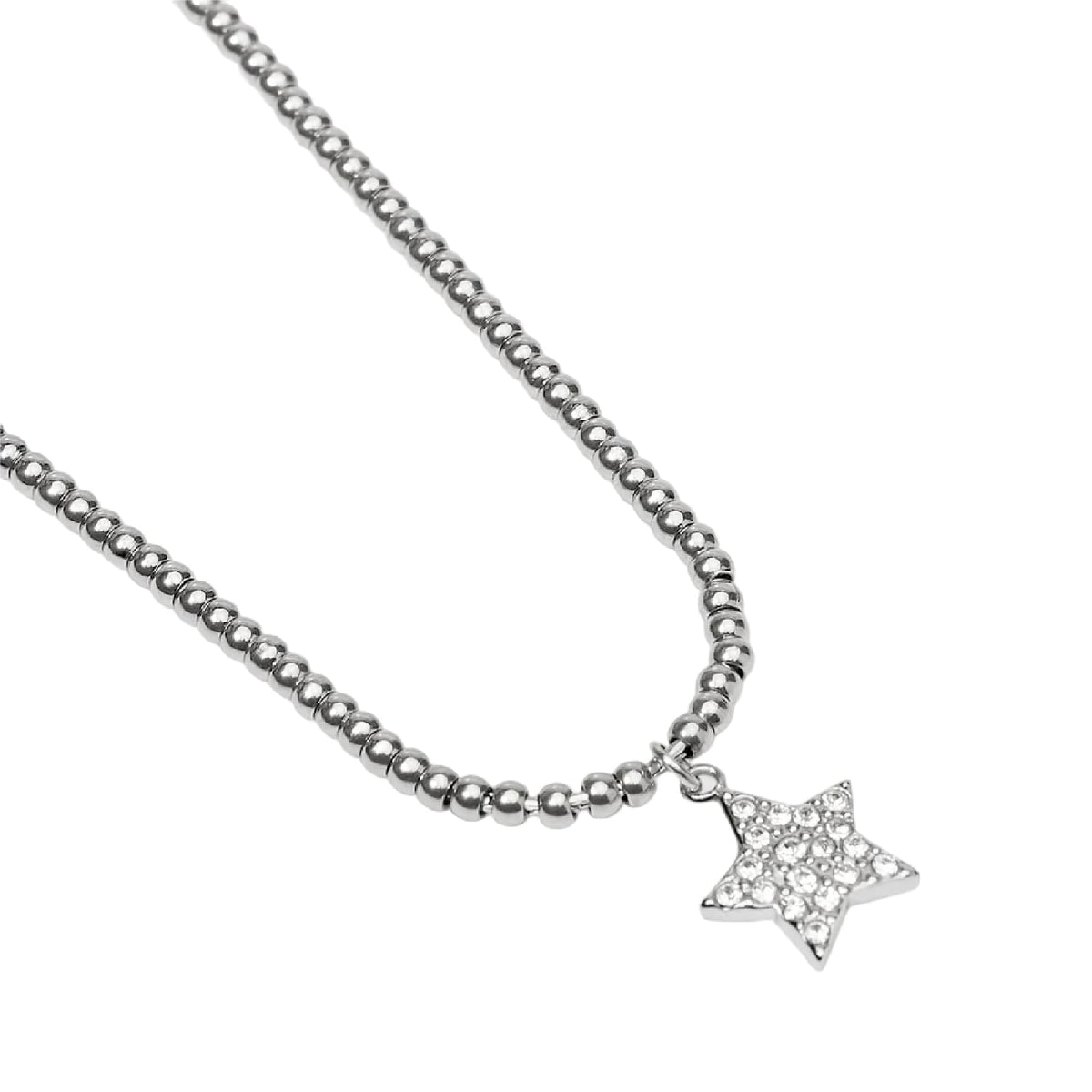 Collana catena rolò Kidult Style 100 in acciaio sfere stella MISURA UNICA